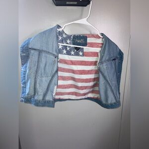 Rue21 Blue Denim Vest